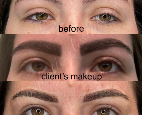 Powder Brows Before and after results