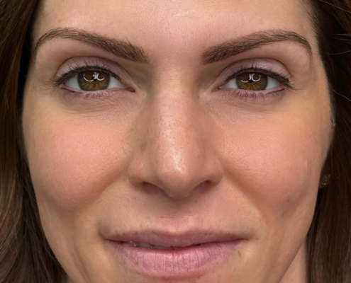 healed results Powder Brows and Eyeliner tattoos